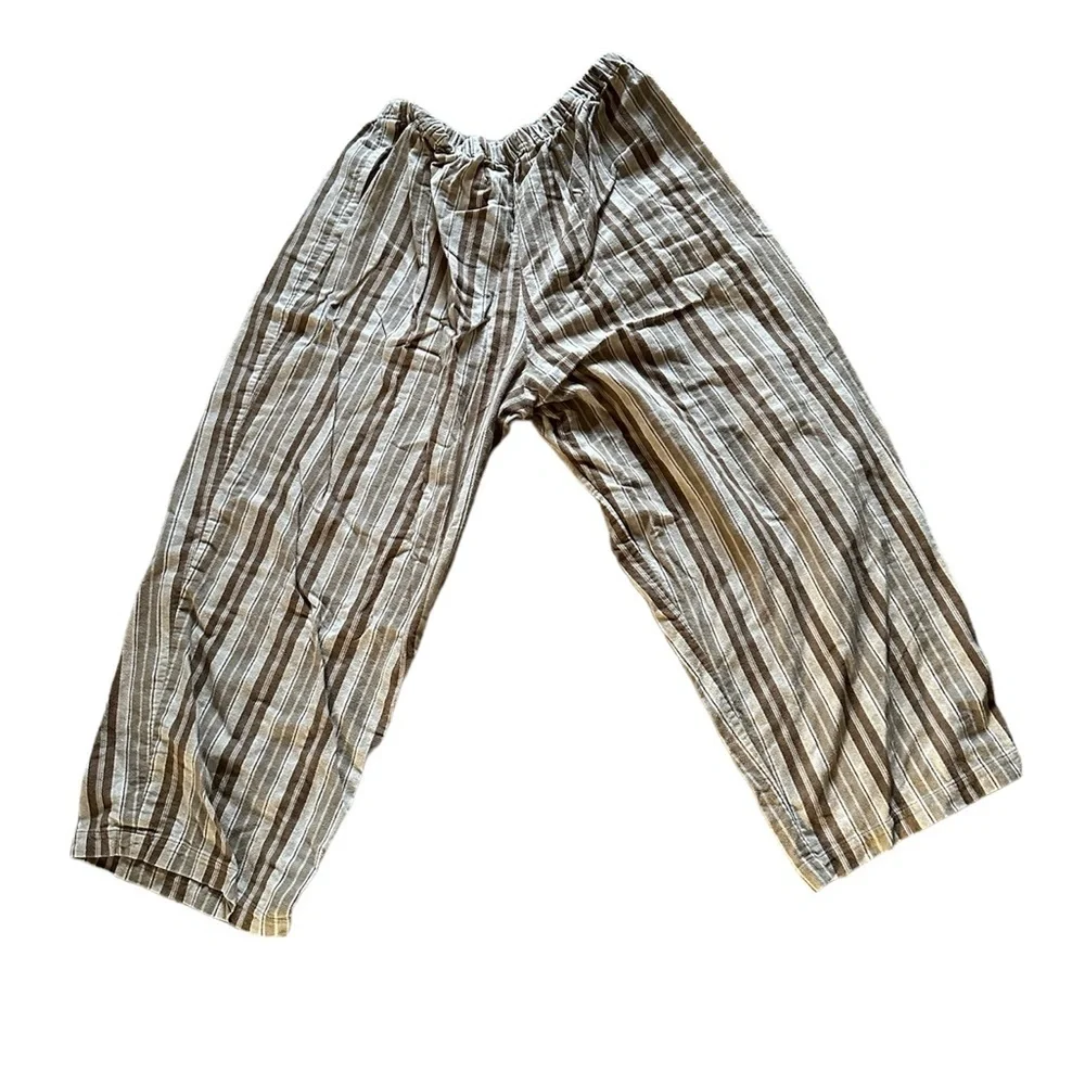 Eclectic Grandpa Barrel Pants Cozy Flannel Lounge Pants Oversized Baggy Men